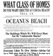 What Class of Homes do you want at Cocoa Beach Advertisement -  4 Aug 1921