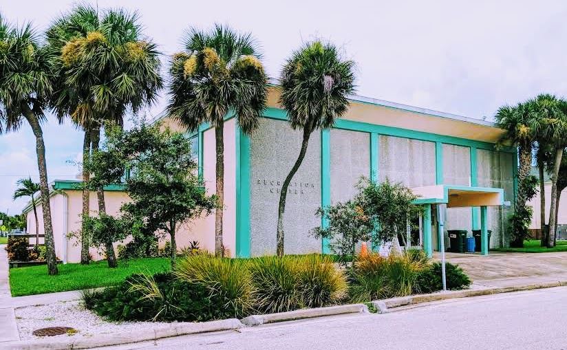 Front of the Recreation Center Building