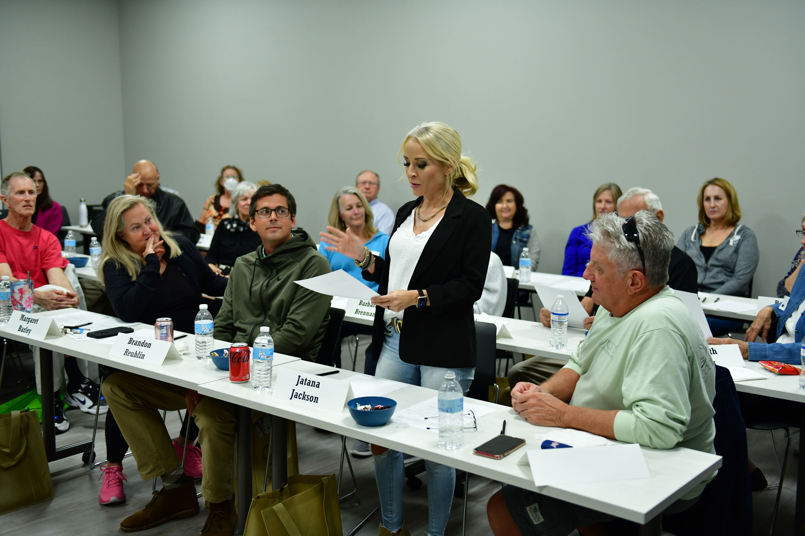 Citizen speaking in class